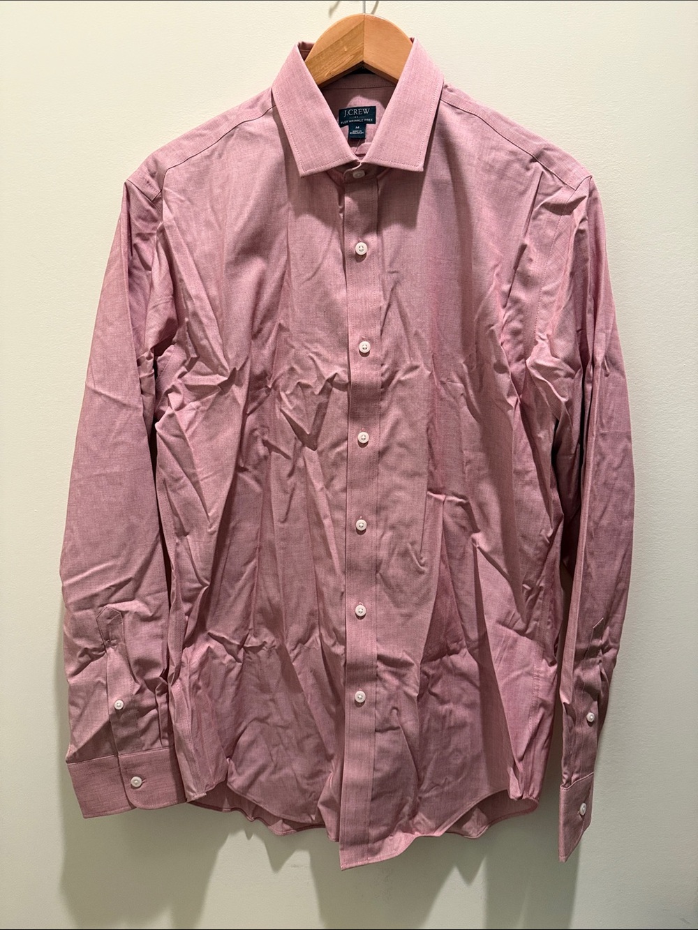 J. Crew Men's Button-Up Dress Shirt in Dusty Rose